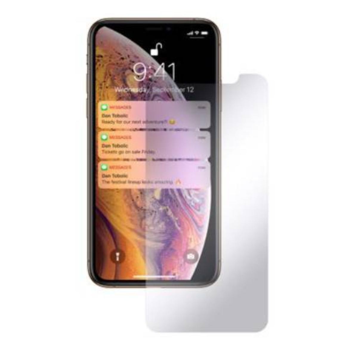 Verre de protection iPhone XS Max MW évite les rayures d'écran