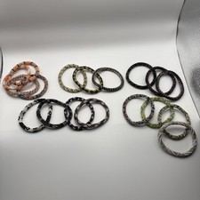 Beaded Bracelets for Women Colorful Stackable Sets Stretch Comfortable 18 Total