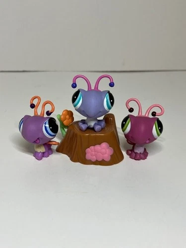 Littlest Pet Shop LPS Authentic Butterfly Triplets Butterflies 1557 1558 1559