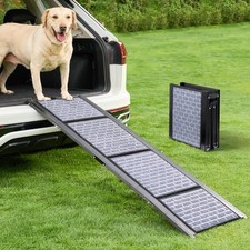 Dog Car Ramp Folding for Medium Large Dogs, Portable Pet Stair Ramp