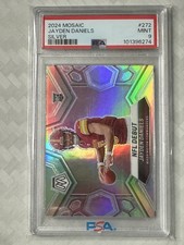Jayden Daniels 2024 Panini Mosaic Gold Prizm Rookie Card #272