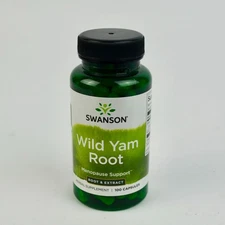 Swanson Vitamins Wild Yam Root 100 Capsules EXP 07/26