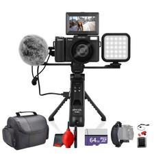 Minolta MND60V 64MP 4K60FPS Ultra HD VLOG Camera Kit Bundle