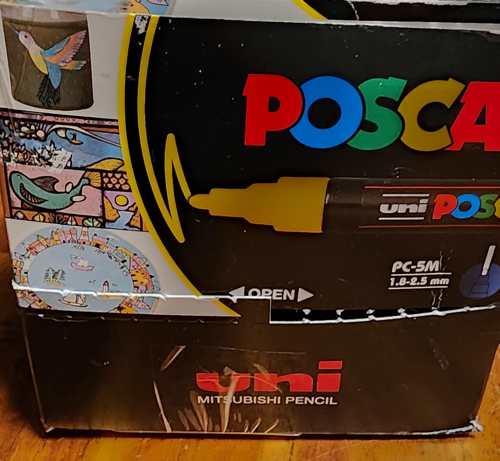 uni-ball POSCA PC-5M Water-Based Paint Markers 1.8-2.5mm (10 Packs of 8) ~ READ