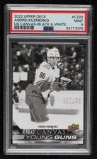 2022 Series 2 UD Canvas Young Guns Black & White Andrei Kuzmenko PSA 9 MINT 8hf