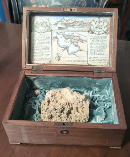 1935 Historical Relic San Juan Puerto Rico Gov Winship Harbor Dredge Box - Bild 1 von 22