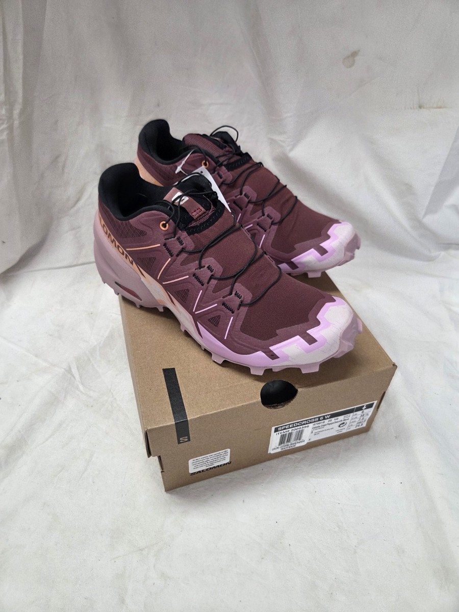 New Salomon Speedcross 6 W Womens 10 Catawba Grape/Papaya/Mauve