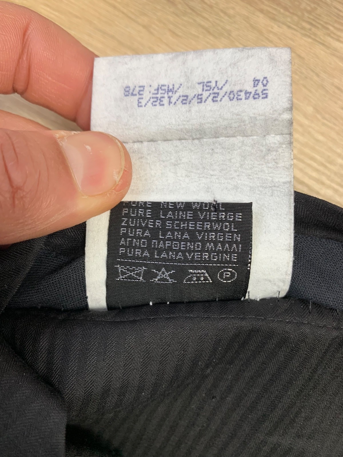 Yves Saint Laurent YSL Black Wool Pleated Trouser Dress Pants Size 50 thumbnail 11