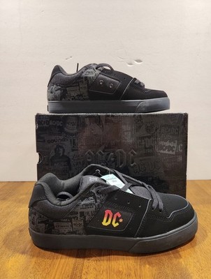 BRAND NEW WITH BOX DC SHOES PURE AC/DC BLACK MENS SIZE 13 ADYS400065