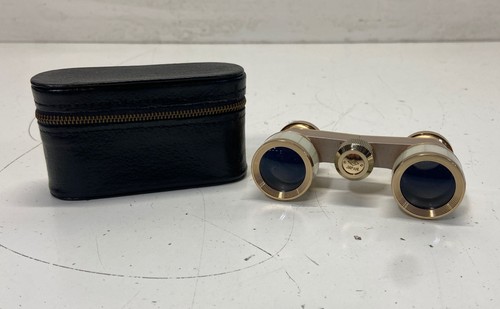 Vintage Bushnell 3X Coated Opera Glasses Theatre Binoculars Japan With Case