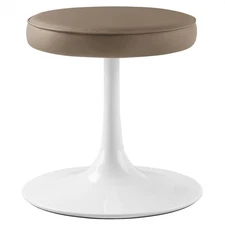 Lippa Vegan Leather Round Stool