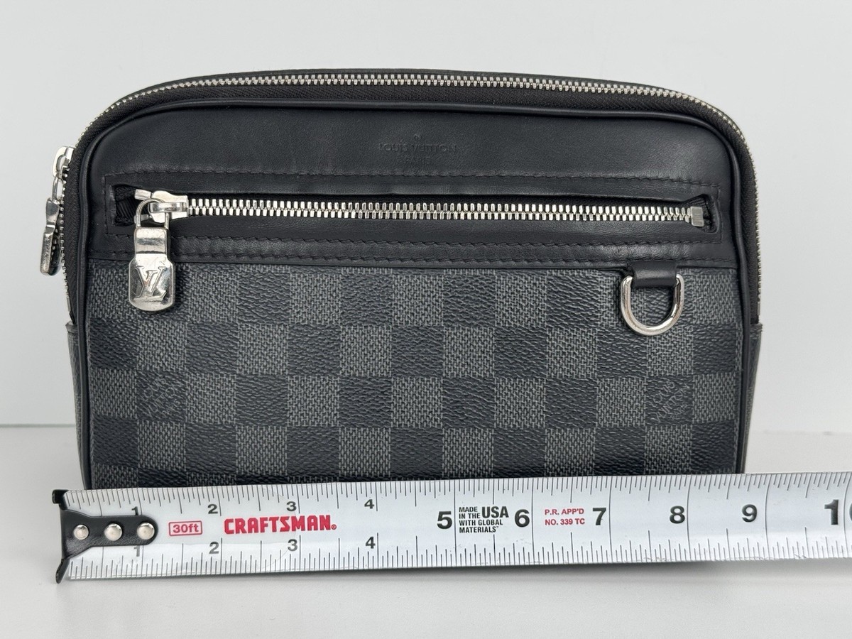 Louis Vuitton Damier Graphite Scott Messenger Bag Black with