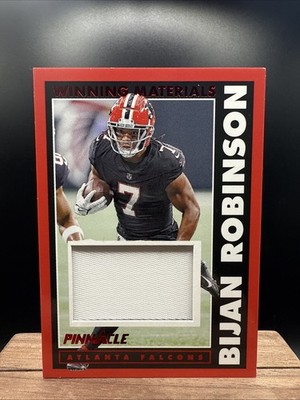 BIJAN ROBINSON MEM 2024 Panini Encore /75 Winning Materials Red Falcon ID:133738
