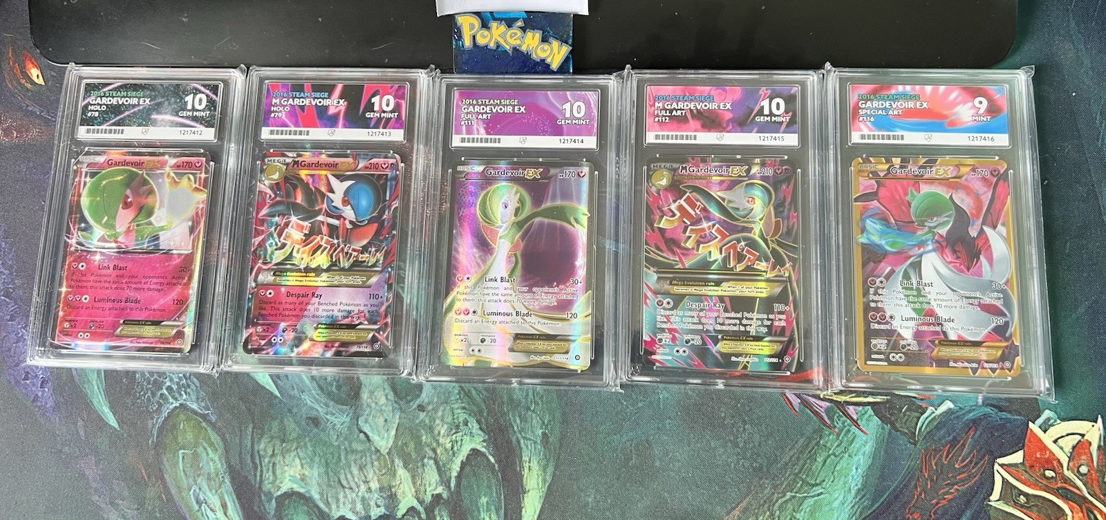Gardevoir Ex M Gardevoir Ex Steam Siege Sequential Set Ace 78 79 111 112 116