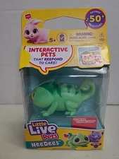 Little Live Pets NeeDees Single Pack Interactive Pet -Curlee Chameleon