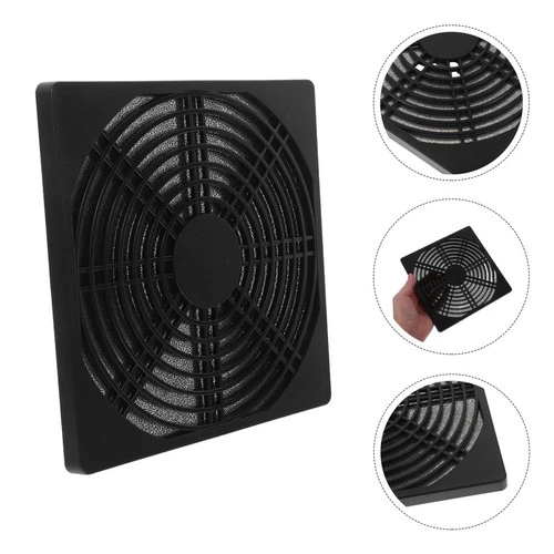  2 Pcs Fan Grille Computer Case Cooler Filter Dustproof Pvc Cover