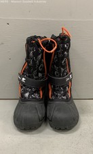 Sorel Disney Frozen Olaf Kids Flurry Winter Snow Boots Black Orange Size 4