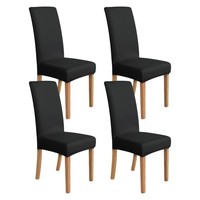 Amazon Basics Esszimmerstuhl Schonbezug Dehnbar Schwarz 4Er Set