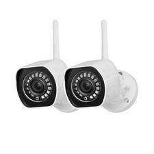 Zmodo Outdoor Security Camera Wireless 2 Pack , 2 Count Pack of 2 , White