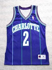 NBA Larry Johnson Charlotte Hornets Authentic Jersey Excellent Condition Size 40