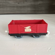 RED MAIL CAR Cargo Freight Train Thomas Trackmaster 2009 MATTEL