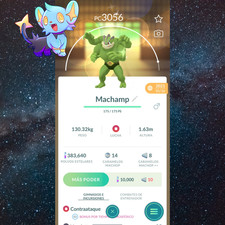 Shiny Machamp Lvl 40 CP Dbl Moves Registered or 30 Day Trade - Pok mon Go