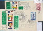 LS71463 France 1956 Europa CEPT backside damage FDC's used