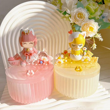 2PCS Jar Resin Mold with Lid, Jar Silicone Epoxy Molds for DIY Trinket Storag...