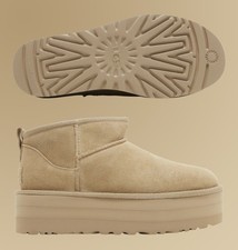   Women's Size UGG Classic Ultra Mini Platform Boot 'Mustard