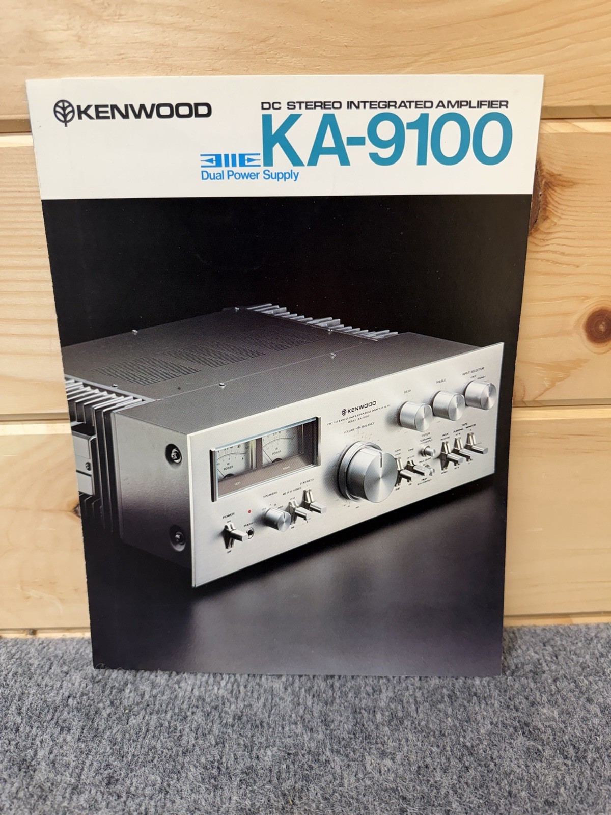 ⭐️ Original Kenwood KA-9100 Integrated Amplifier Dealer Sales Brochure RARE! ⭐️