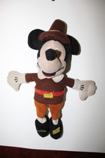 Vintage Mickey Mouse Pilgrim Plush Toy Beanie