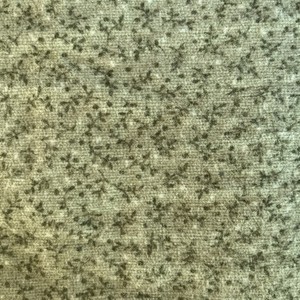 FLANNEL Winsome Green Tiny Flower Leaf Sprigs Tossed Nancy Halvorsen 2 Yards