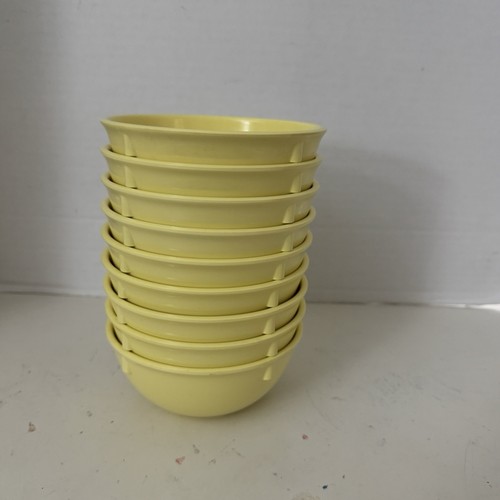G.E.T DN-315T Supermel Yellow Melamine 15 Oz Nappie Bowl Lot Of 9 Pre-owned