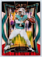 2024 Panini Select #99 Tua Tagovailoa Black & Red Prizm Shock