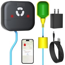 Smart WiFi Water Level Alarm Sensor w/ App Alert 110dB Siren IP65 Waterproof