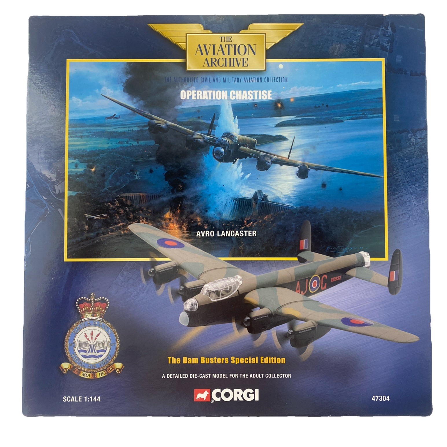 Corgi Aviation Archive 1:144 Avro Lancaster 47304 Dam Busters Special Edition
