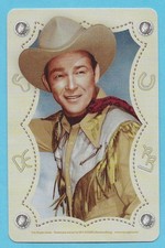 Roy Rogers cowboy playing card single swap king of spades - 1 card