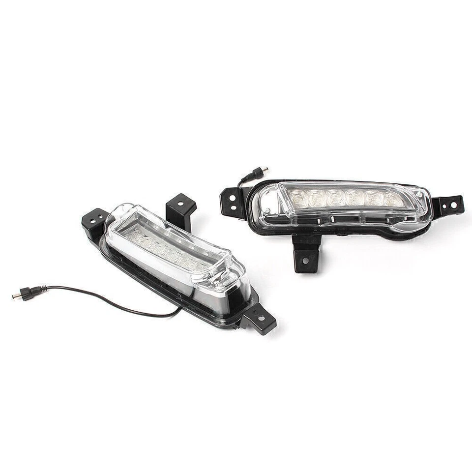 2pcs White LED Daytime Running Light DRL Fog Lamp Kit For 2015-up Suzuki Vitara Foto 4 de 4