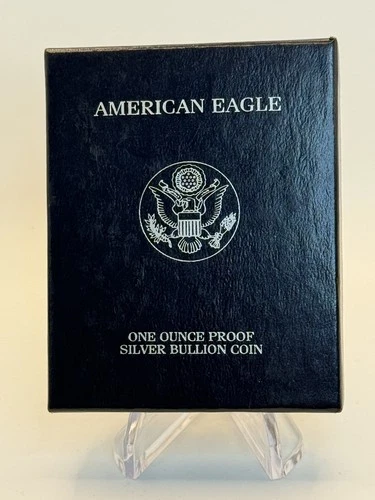 1987-S  1 oz Silver American Eagle (Brilliant Uncirculated) in box, no COA