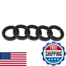 ABSOPRO Oil Seal TC Seal Ring Rotary Shaft Seal 25x37x7mm Black 5 Pcs