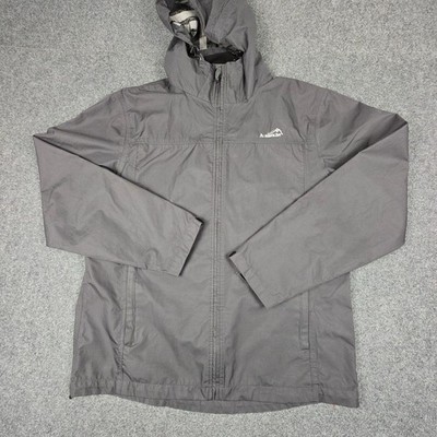 Avalanche Jacket mens LARGE Grey windbreaker winter Hooded logo full zip Size L