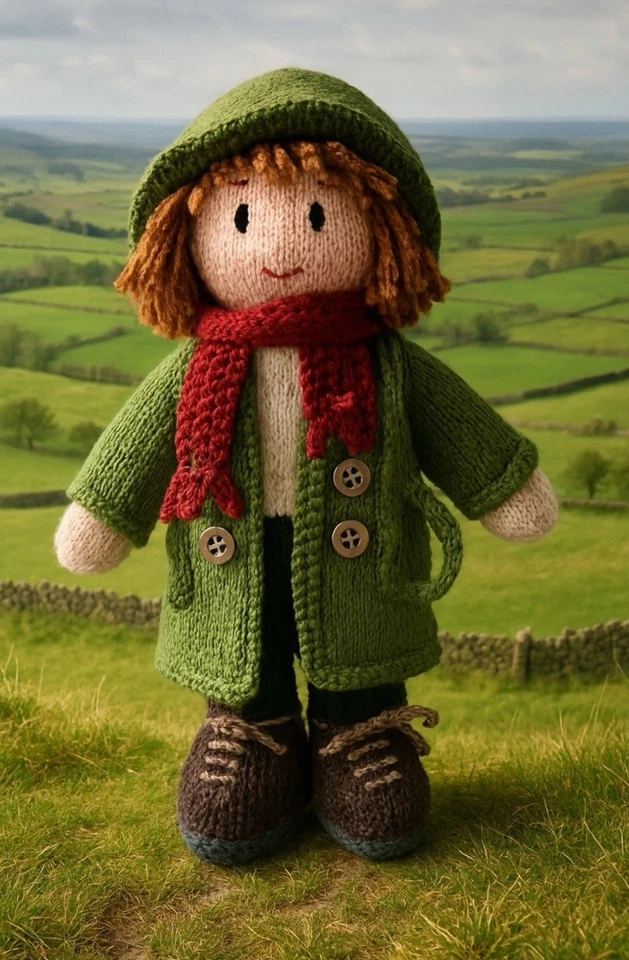 VERA TV Detective KNITTING PATTERN Only 11 inches tall Detailed Knit DK