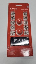 FAO Schwarz Jacks Set Game, 10 Metal Jacks, 2 Red Balls