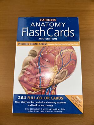 Barron's Anatomy Flash Cards 2nd Edition *BRAND NEW*