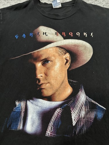 Vintage Garth Brooks Mens Shirt Large 1996 Concert Tour Fresh Horses Top - Picture 2 of 4