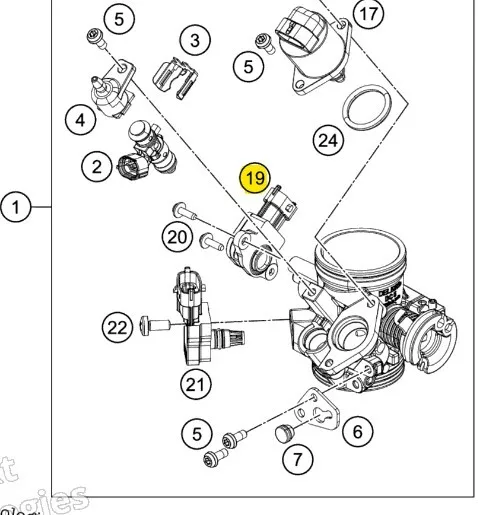 New OEM KTM Throttle Position Sensor - 90141070000 | eBay