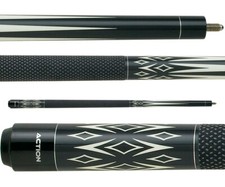 Action Black  White BW15 Cue - Free Shipping
