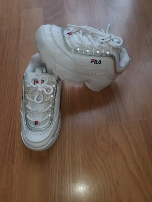 holographic fila trainers