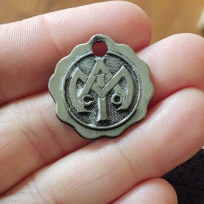 Vintage Lost Key Fob /Monarch Accident Insurance / telegraph / Token