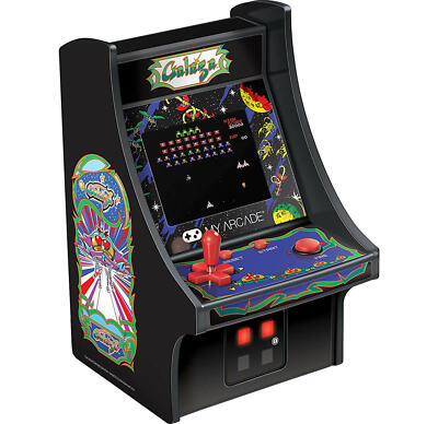 GALAGA MICRO PLAYER RETRO ARCADE GAME, 4-AA BATTERY OR MICRO USB POWERED, NEW